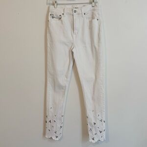 Polo Ralph Lauren Tompkins Skinny High Rise Ankle Jeans 29 Floral